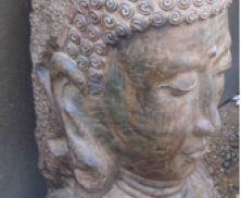 Terracotta Buddha Head 